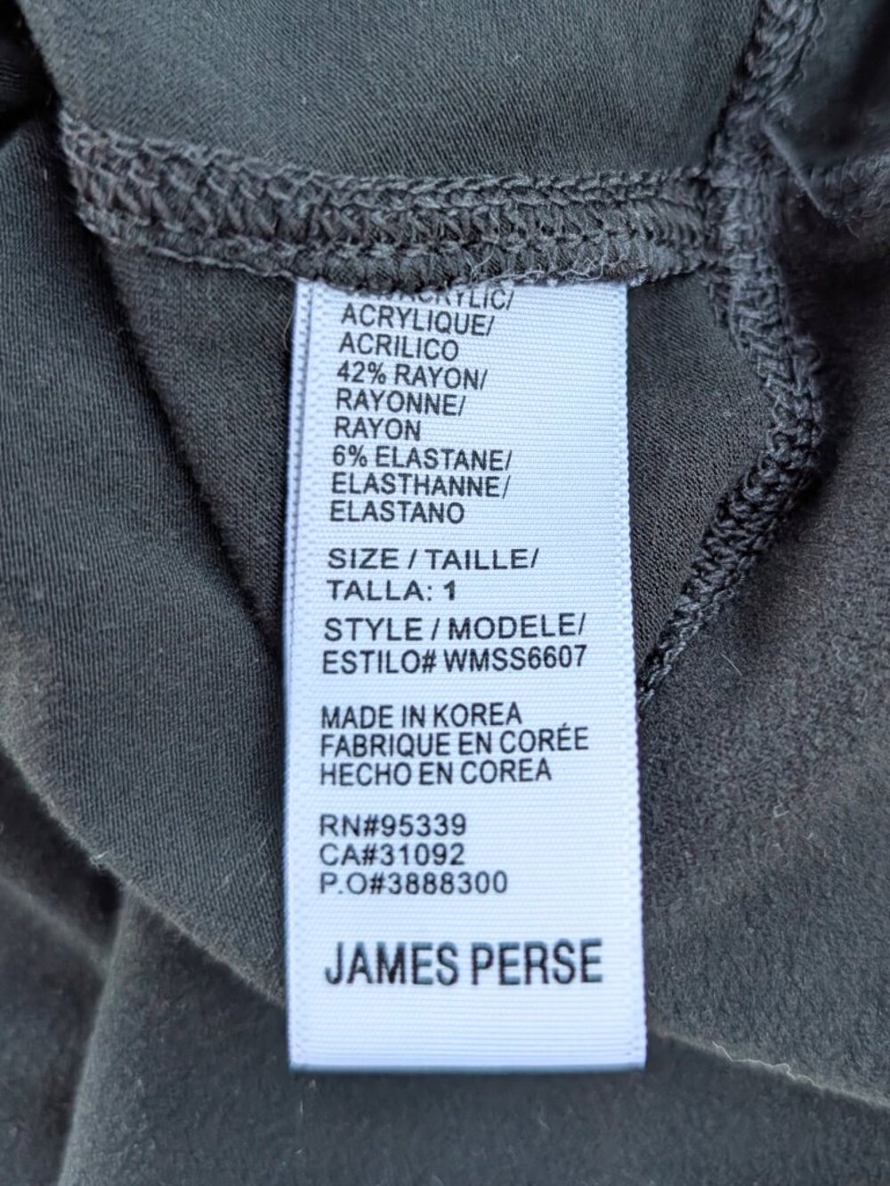 James Perse Los Angeles micro-sueded turtleneck dress black size 1 (small) VGUC - Picture 11 of 13